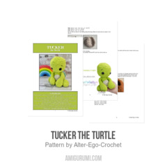 Tucker the Turtle amigurumi pattern by Alter Ego Crochet