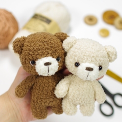 Oliver the Tiny Teddy Bear amigurumi pattern by Kristi Tullus