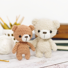 Oliver the Tiny Teddy Bear amigurumi by Kristi Tullus