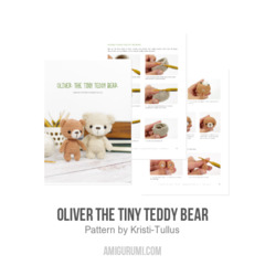 Oliver the Tiny Teddy Bear amigurumi pattern by Kristi Tullus