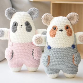 Soft Panda Bear amigurumi pattern by lilleliis