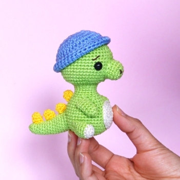 Dustin, the dino baby amigurumi pattern by Amigurumi with Eli