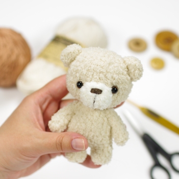 Oliver the Tiny Teddy Bear amigurumi pattern by Kristi Tullus