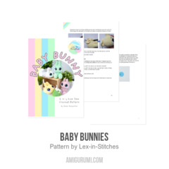 Baby Bunnies amigurumi pattern by Lex in Stitches