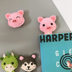 Pig Bookmark amigurumi pattern by unknown