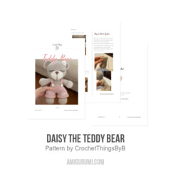 Daisy the Teddy Bear amigurumi pattern by CrochetThingsByB
