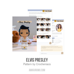 Elvis Presley amigurumi pattern by Crocheniacs
