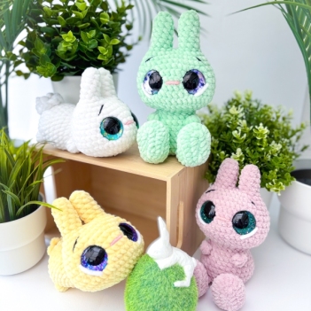 Baby Bunnies amigurumi pattern by Lex in Stitches