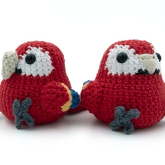 Scarlet Macaw amigurumi pattern by MevvSan