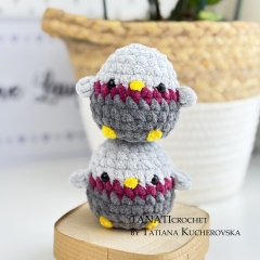 No sew 5 birds amigurumi pattern by TANATIcrochet