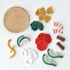 Tacos & Nachos Play Food Toy set amigurumi pattern by Elisas Crochet