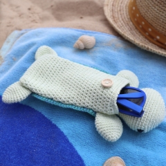 Turtle Sunglasses Case amigurumi pattern by Smiley Crochet Things