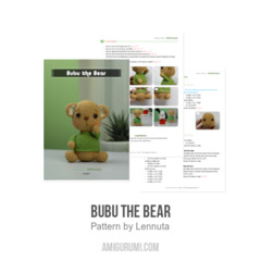 Bubu The Bear amigurumi pattern by Lennutas