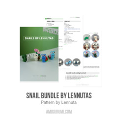 Snail Bundle amigurumi pattern by Lennutas