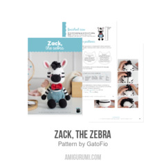 Zack, the zebra amigurumi pattern by GatoFio