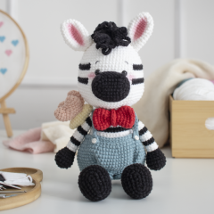 Zack, the zebra amigurumi pattern by GatoFio