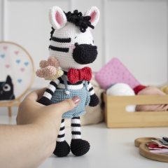 Zack, the zebra amigurumi pattern by GatoFio