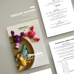OMAR, crawfish or jumbo schrimp amigurumi pattern by valentin.c