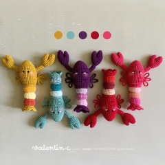 OMAR, crawfish or jumbo schrimp amigurumi by valentin.c