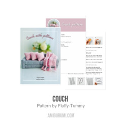 Couch  amigurumi pattern by Fluffy Tummy