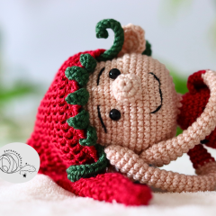 Watermelon Elf Amigurumi Pattern amigurumi by yarnacadabra