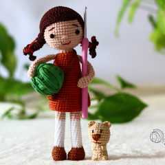 Lili, the crochet doll & quick bear amigurumi pattern by yarnacadabra