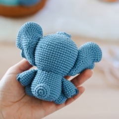 Baby Stitch amigurumi pattern by Crocheniacs