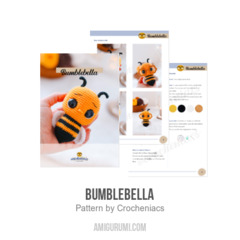 Bumblebella amigurumi pattern by Crocheniacs