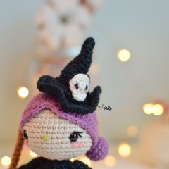 Agatha the witch amigurumi by O Recuncho de Jei