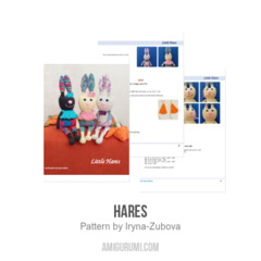 Hares amigurumi pattern by Iryna Zubova