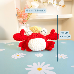 King Crab amigurumi pattern by Hugurumitoys