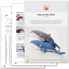 Hope the Blue Whale amigurumi pattern by schrahki