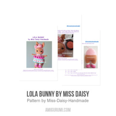 Lola Bunny amigurumi pattern by Miss Daisy Handmade