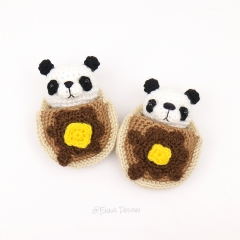 Pocket Pet - Panda in a Pancake amigurumi by Emi Kanesada (Enna Design)