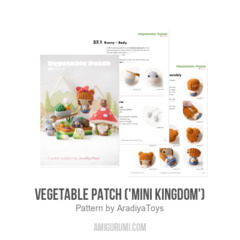 Vegetable Patch ('Mini Kingdom') amigurumi pattern by AradiyaToys