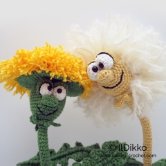 Debby and Dandy the Dandelions amigurumi pattern by IlDikko