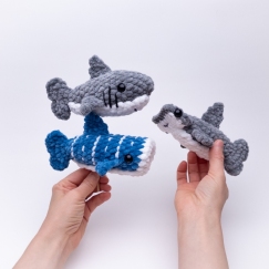 Shark, Hammerhead, and Whale Shark 