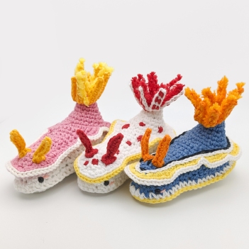 Nudibranch (Sea Slug) amigurumi pattern by schrahki