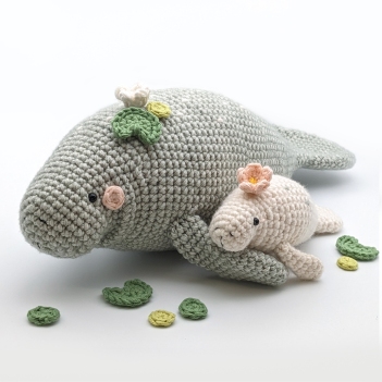 Tater & Toffel the Manatees amigurumi pattern by schrahki