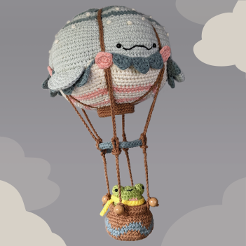 Whale Shark Balloon & Cpt. Froggie amigurumi pattern by schrahki