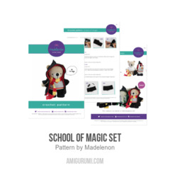 School of Magic Set amigurumi pattern by Madelenon