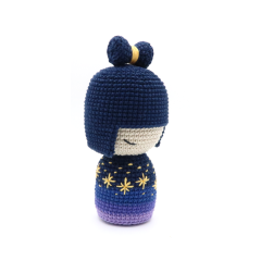 Night Kokeshi Doll amigurumi by RoKiKi