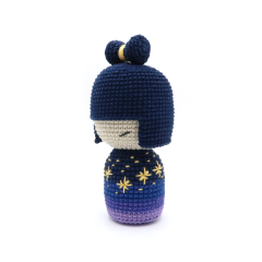 Night Kokeshi Doll amigurumi pattern by RoKiKi