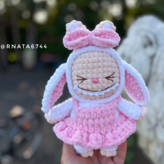 Crochet Labubu amigurumi pattern by RNata
