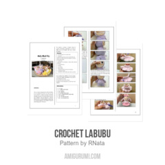 Crochet Labubu amigurumi pattern by RNata