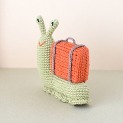 Gale the Traveller Snail amigurumi pattern by Elisas Crochet