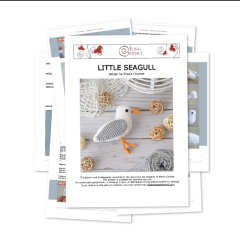 Little Seagull amigurumi pattern by Elisas Crochet
