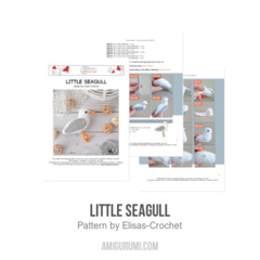 Little Seagull amigurumi pattern by Elisas Crochet