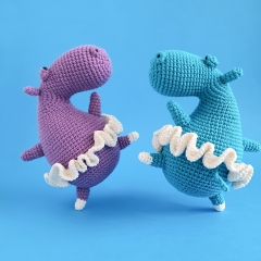 LAURA THE HIPPO amigurumi pattern by Natura Crochet
