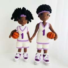 Basketball players amigurumi pattern by Fluffy Tummy